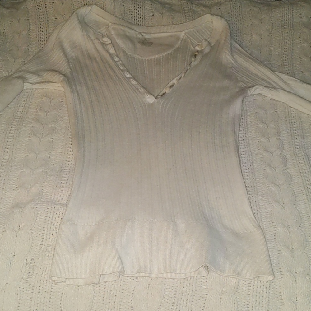 3/4 length fitted sweater